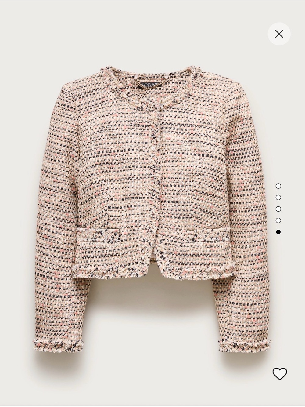 J. Crew Lady jacket in Italian textured tweed